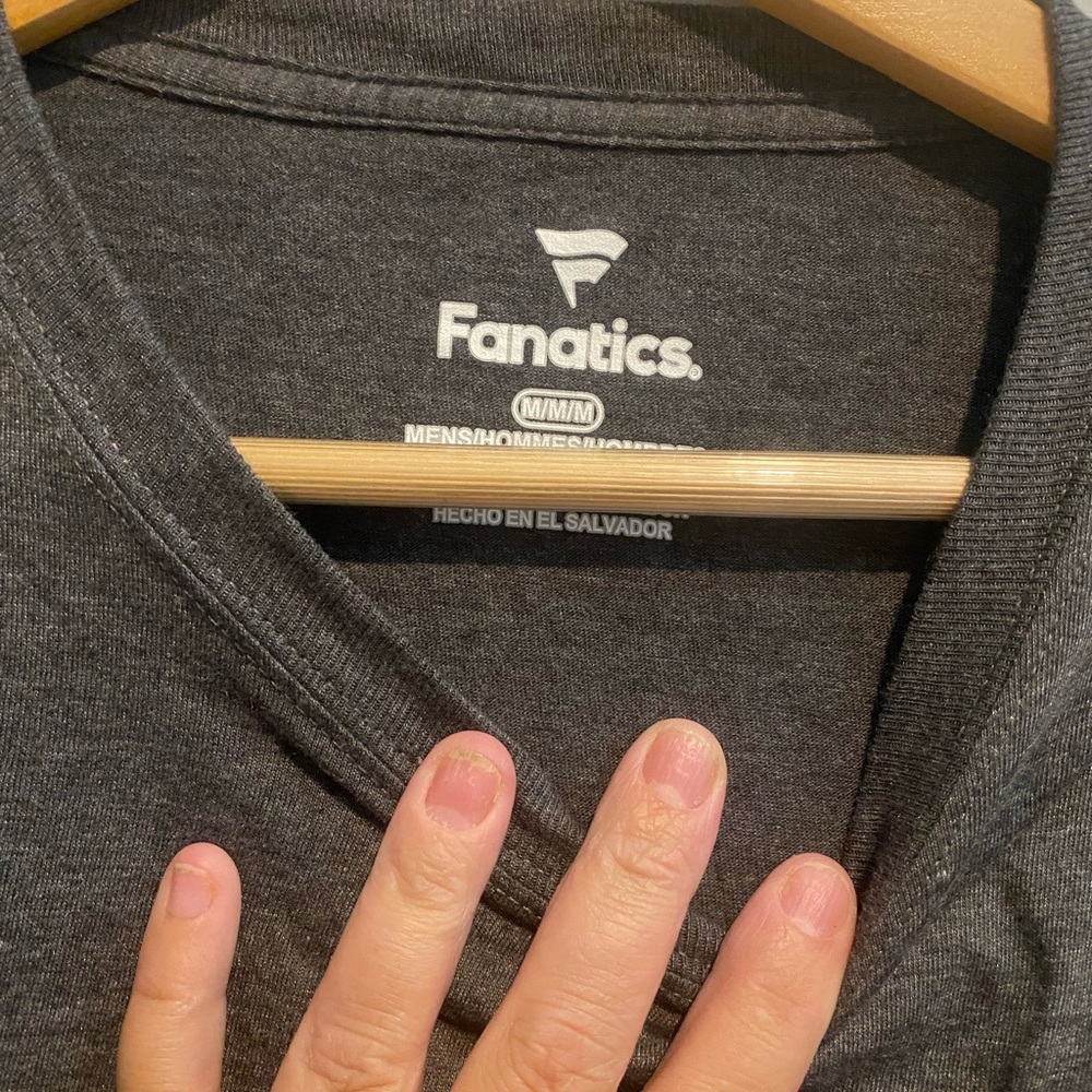 Fanatics Dark Charcoal V-Neck Tee